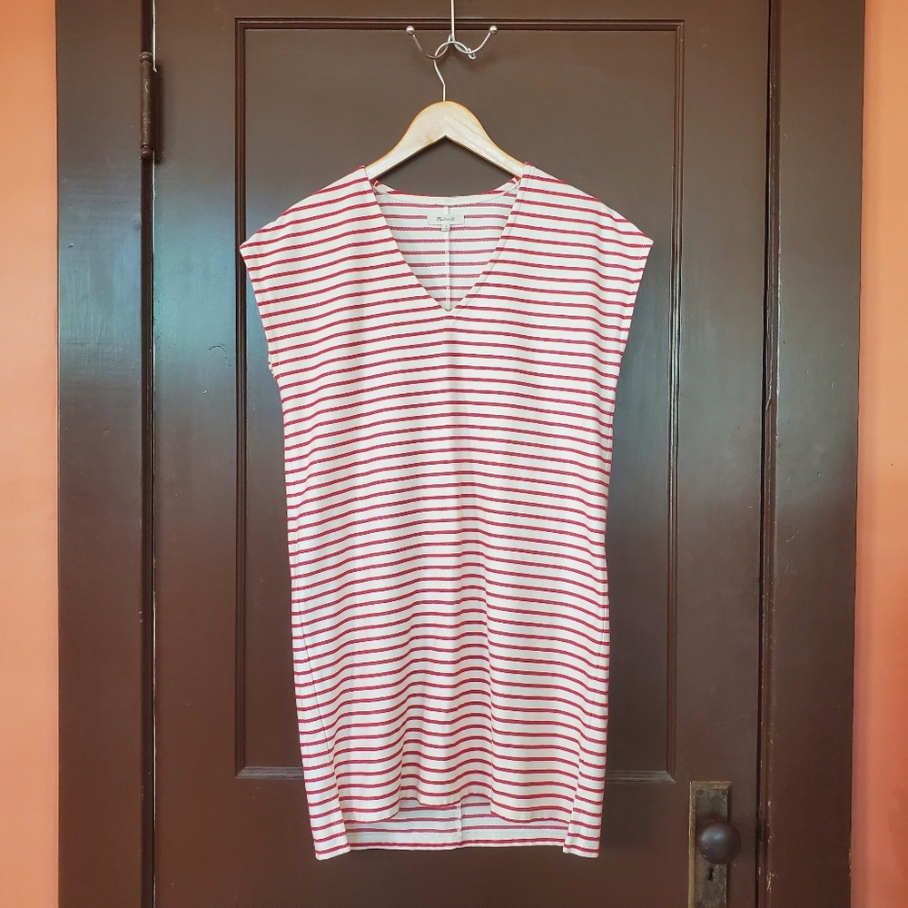 Madewell Vacances Striped Mini Dress